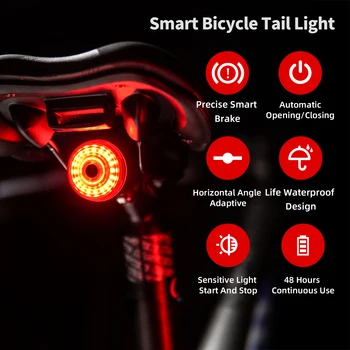 Leadbike Jalgratta Tagumine Tuli Smart Auto Piduri-Sensing Saba Hele LED Laadimise Veekindlus IPX6 Jalgrattasõit Taillight bike accessorie