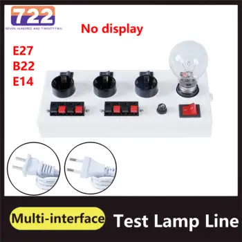 LED Quick Test Light Box Pinge Võimsus Tester E27 B22 E14 Lamp Lamp Põleb Pirn Vahendid Tester Pinge, Võimsus Multi-eesmärk