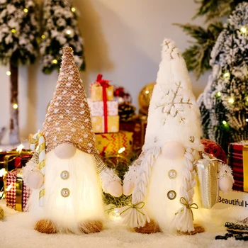 Led Rudolph Gnome Jõulud Näota Nukk Häid Jõule Kaunistused Koju Cristmas Ornament Xmas Navidad Natal Uus Aasta