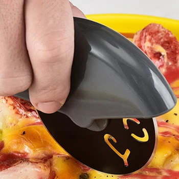 Loominguline Ring Pizza Pliidiplaat Roostevabast Terasest Mitte Jääda Kook Lõikur Kook Kühveldada Nuga Pizza Ratta Nuga Köök, Küpsetamine, Tööriist
