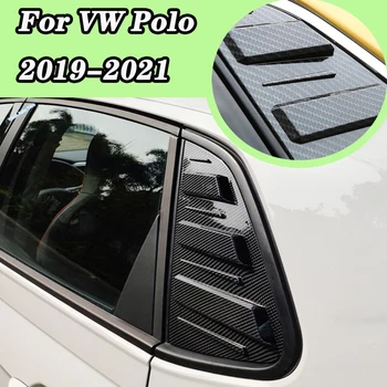 Läikiv Must VW Volkswagen Polo 2019 2020 2021 Küljel Lõhik Taga Akna Kühvel Ventilatsioonirest Katiku Kleebisega Katta Sisekujundus Car Styling