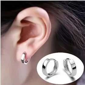 Madalaima Hinna Sile hõbedane värv Hoop Kõrvarõngad on naiste kõrvarõngad korea mudelid armas läikiv väike kõrva ehteid