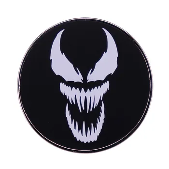 Marvel Sõle Anti-kangelane Venom Metallist Rinnamärk Mood Paar Rõivaste Kaunistamiseks Kott, Ehted