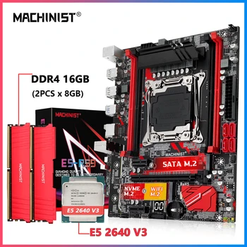MASINIST Kit E5 RS9 Emaplaadi combo LGA-2011-3 Set Xeon E5 2640 V3 CPU protsessor ja 2tk*8GB DDR4 RAM-Mälu