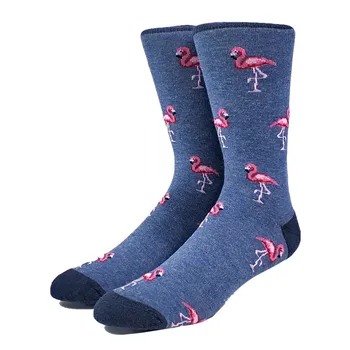 Meeste Õnnelik Naljakas Flamingo Sokid (Paks)