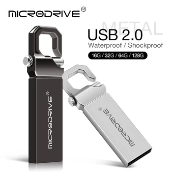 Memory Stick Pendrive 128GB 32GB Metallist USB2.0 Flash Drive 64GB Pen Drive 64GB 32GB 16GB, 8GB Usb-Disk Parim Kingitus Custom Logo