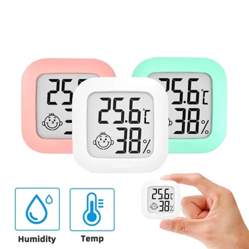 Mini Digitaalne LCD Termomeeter Hygrometer Siseruumides toatemperatuuril Niiskuse Mõõtja Anduri Näidik Ilm Jaam