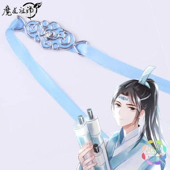 Mo Dao Zu Shi Suurmeister Demonic Kasvatamise Lan Zhan Wangji peapael Peapael Peakatet Blue Ribbon Cosplay Prop Wei Wuxian