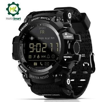 MOKA smart watch mehed Väljas sport Pedometer kõne meeldetuletusega, äratuskell Remote kaamera Veekindel IP67 smartwatch ios Android