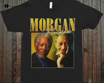 Morgan Freeman 90S Crewneck Vintage T-Särk Särk Särk Kohandatud aldult Teen unisex digitaaltrükk Tee särk mood naljakas, uus