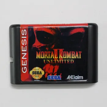 Mortal Kombat II Piiramatu 16 bit MD Mäng Kaardi Jaoks Sega Mega Drive Jaoks Genesis
