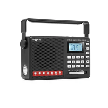 Multifunktsionaalne Plug-in Card Full Band Radio MP3-Eakate Mini Väike Heli Kasti Kaasaskantav Pleier Toetab TF Kaarti / U Disk