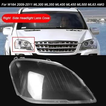 mõeldud Mercedes Benz W164 2009-11 ML-Klassi Autode Esitulede Selge, Objektiivi Kate pea valguse lamp Lambivarju Kest