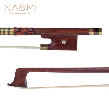 Naomi Master Full Size 4/4 Viiul/Viiul Vööri Pernambuco Tasandil Snakewood Konn Valge Hobusejõhvist Kiire Reageerimine