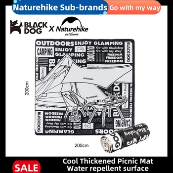 NaturehikexBlackDog Väljas 2*2m Paksenenud Piknik Matid Väljasõit Matid Väljas niiskuskindel Matt Veekindel Telkimine Magab Padi