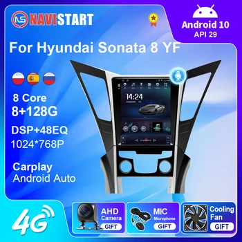 NAVISTART Vertikaalne Ekraani Hyundai Sonata 8 YF 2010 2011 2012 2013-2015 Android autoraadio Navigatsiooni GPS Multimeedia Mängija