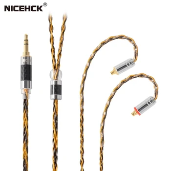 NICEHCK C8-1 8 Core hõbetatud 2.5/3.5/4.4 mm Tasakaalustatud Kaabel 0.75 0.78 2pin/mmcx Pistik Hifi Uuendada Kaabel DB3 TFZ