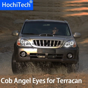 Näiteks Hyundai Terracan 2001-2007 COB Led päev Kerge Valge Halo Cob Led Angel Eyes Ringi vigadeta Ultra bright