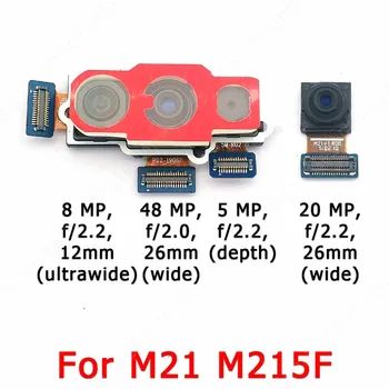Originaal Tagumine Eesmine Kaamera Samsung Galaxy M21 M215F Eesmise Tagasi Ees Väike Selfie Kaamera Moodul Flex Remont, Varuosad