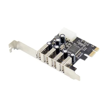 PCI-E, et 4 Ports-USB 2.0 Converter kaart PCIE USB2.0 Adapter Kaardi Kiibistik MCS9990