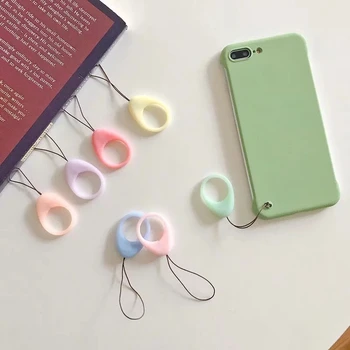 Pehmest Silikoonist Telefoni kaelapaela kinnitamine iPhone Huawei Xiaomi Candy Värvi Telefon Helisema Rihma Universaalne Nutitelefoni