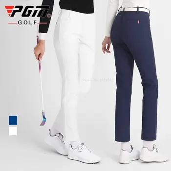 Pgm Uus aasta Sügisel Golf Riided Daamid Slim Pliiats Püksid Talvel Soe Paksenema Püksid Naiste Lukuga Tasku Vabaaja Sweatpants XS-XL