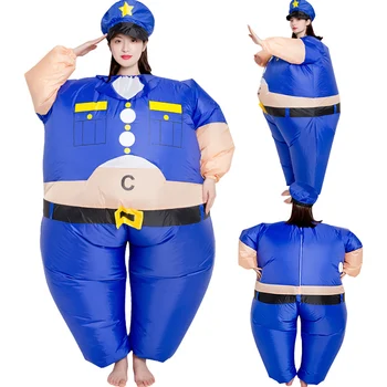 Politsei Täispuhutav Cosplay kostüüm kostüüm Naljakas Õhku Puhuda Sobiks Osaline kostüüm Kostüüm Halloween Kostüüm Täiskasvanud Kombekas