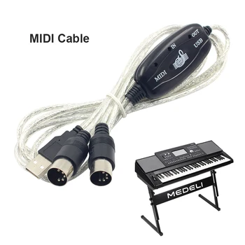 Pro USB-OUT MIDI Adapter Kaabel ARVUTI ja Elektroonilise Muusika Klaviatuuri Converter MIDI Kaabel, USB-OUT MIDI Interface Kaabel