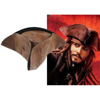 Pruun Kariibi mere Piraat Kapten Jack Sparrow Tricorn Müts Täiskasvanute Unisex Cosplay Pool kork
