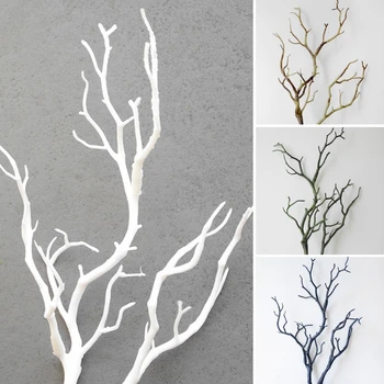 Pulm Teenetemärgi Paabulind Coral Filiaalid Plastikust Kunstlik Taimed Kuivatatud Puu, uus