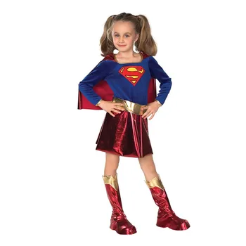 Purim Uus Aasta Tüdrukud Supergirls Cosplay Kostüüm Karnevali Pidu Kids Super Kangelane Sünnipäeva Uhke Kleit