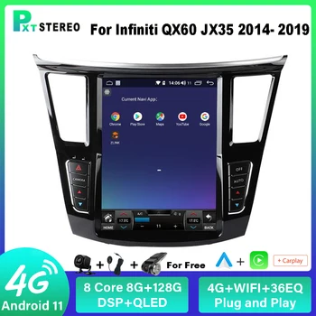 Pxton Android autoraadio Stereo Tesla Ekraaniga Multimeedia Mängija Infiniti QX60 JX35 2014 - 2019 Carplay Auto 8G+128G 4G WIFI