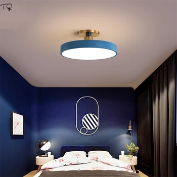 Põhjamaade Lihtne, Kaasaegne Ring LED Lakke Lamp koos puldiga Soe Romantiline Magamistuba Uuringu Restoran Söögituba Office Kohvik
