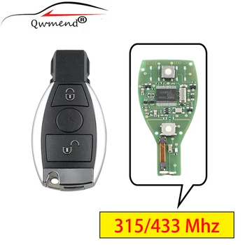 QWMEND jaoks Mercedes Benz Võti 315/433Mhz Smart Auto Võti Mercedes Benz Aastal 2000+ 2 Nööpi Auto Remote Key