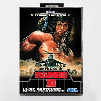 Rambo III 16bit MD Mäng Kaardi Jaoks Sega Mega Drive/ Genesis koos Retail Box