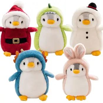 Ripats Kott Kaunistus Auto Ornament Täidisega Multikas Loomade Santa Snowman Pingviin Palus Nuku Teeseldes Küülik Dinosaurus