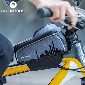 ROCKBROS Bike Kott TPÜ Touch Ekraani Ülaosas Toru Kott, Veekindel 6.5 Tollise Suure Mahutavusega MTB Maantee Jalgratta Sadul Kott Bike Tarvikud