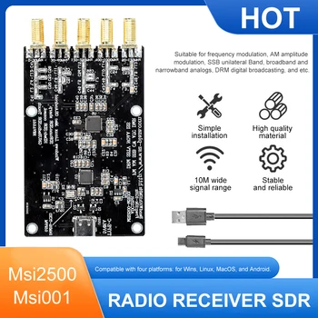 RSP1 Msi2500 Msi001 Lihtsustatud SDR-Vastuvõtja 10kHz-1GHz Amatöör-Raadio Vastuvõtja Mooduli Vooluringi DIY Elektroonilised Tarvikud