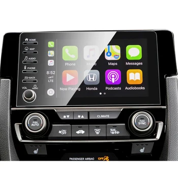 RUIYA Auto Screen Protector For Civic 10. 2019 2020 GPS Navigation Center Touch Ekraan Auto Interjöör Kaitsta Tarvikud
