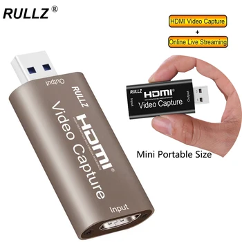 Rullz 4K USB 2.0 3.0 HDMI Video Capture Kaardi Telefoni Mäng Webcast Muidugi Uuringu Video Salvestamise Juhatuse 1080P 60FPS PC Live Streaming