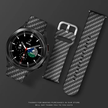 Samsung galxay Watch4/4 Classic/46 mm/42mm/3/5Pro/45mm/Aktiivne 2Carbon Fiber 20 mm 22 mm Rihma Käevõru Galaxy vaata 5 44mm 40mm