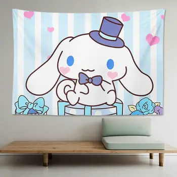 Sanrio Anime Kawaii Palus Tapestry Hello Kitty Cinnamoroll Taust Riie Magamistuba Elu Armas Tüdruk Ühiselamu RoomDecoration