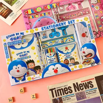 Sanrio Kirjatarvete Tsum Hello Kitty Koolitarbed Set Kawaii Doraemon Külmutatud Elsa Multikas Ämblikmees Lapsed Lasteaias Auhindu