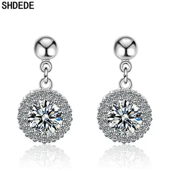 SHDEDE Ring Tilk Tolknema Kõrvarõngad Naistele Kaunistatud Kristallide Austria Mood Ehteid Aastapäeva Kingitus -X489