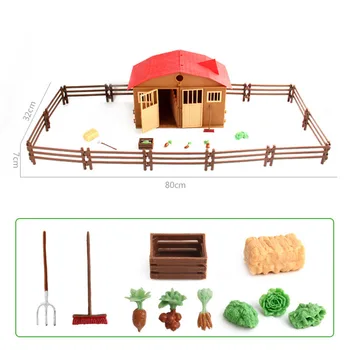Simulatsioon Mängida Model Farm House Mudel Lapsed Mängivad Maja Mänguasi Kodulindude Loomade Mudel Stseeni Mudel mänguasjad lastele kingitus