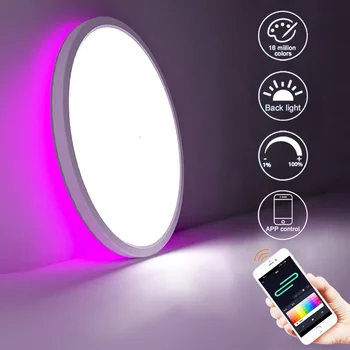 Sisevalgustus 20w RGB Soe Valge Juhitava Tuya WiFi Smart LED Ülemmäära Valgus, Taustvalgus APP hääljuhtimine koos Alexa/Google