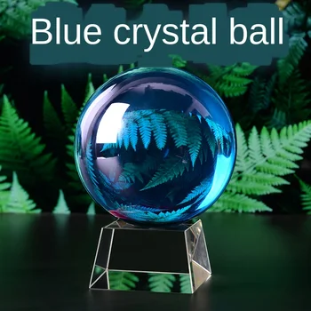 Sky Blue Crystal Ball Kaunistused Lapsed Kingituse Üleandmine Palli Õnnelik Magamistuba, elutuba Teenetemärkide Alus