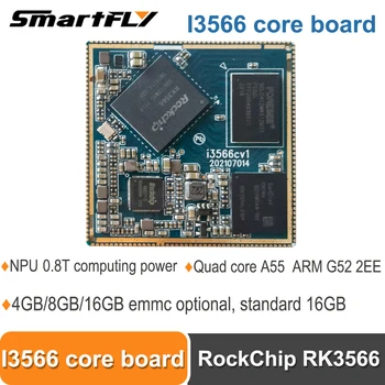 Smartfly I3566 core juhatuse quad-core 64-bit A55 Rockchip RK3566 NPU 0.8 Tops Toetus Android/Linux Tempel Auk Meetod