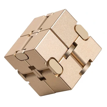 Stress Relief Mänguasi Premium Metal Infinity Cube Infinit Cube Sõrme Ärevus, Stress Relief Plokid Magic Kuubik Mänguasi Täiskasvanud Laps