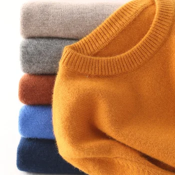 Suéter de cachemir para hombre, ropa de otoño e invierno, K74 Túnica, hiver, trui heren